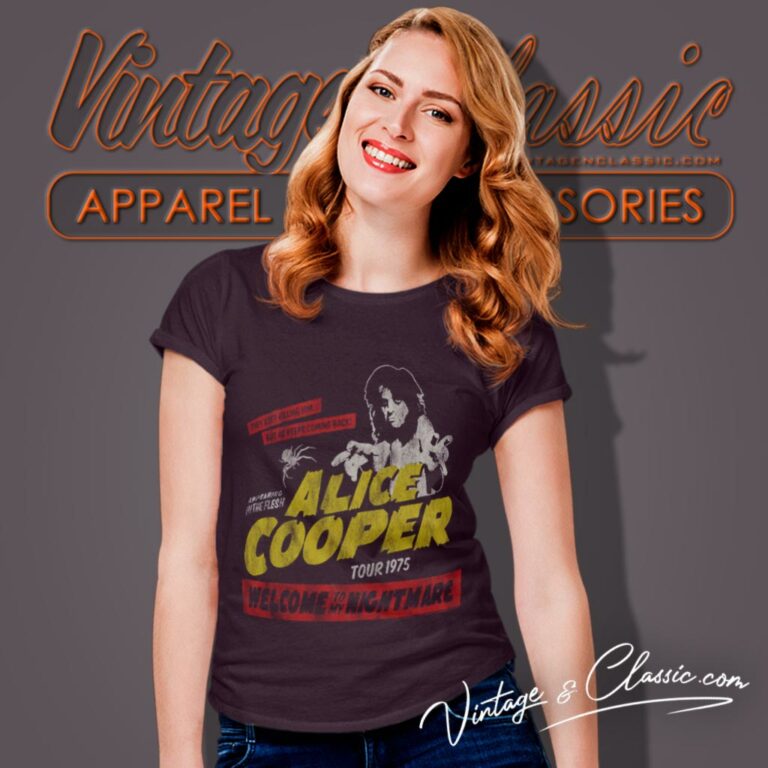 Alice Cooper Shirt Welcome To My Nightmare Rock Music Women T Shirt Alice Cooper Shirt Welcome To My Nightmare Rock Music Women T Shirt