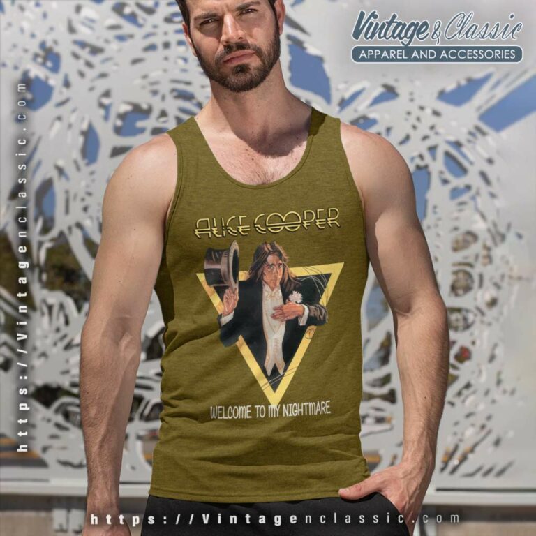 Alice Cooper Shirt Welcome To My Nightmare Tank Top Racerback Alice Cooper Shirt Welcome To My Nightmare Tank Top Racerback