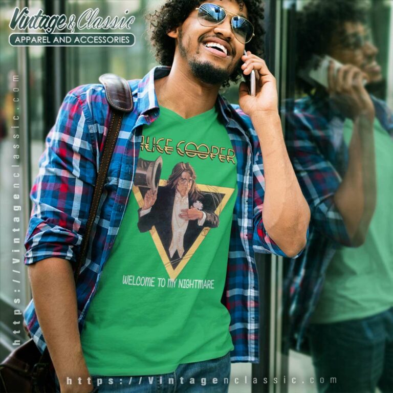 Alice Cooper Shirt Welcome To My Nightmare V Neck TShirt Alice Cooper Shirt Welcome To My Nightmare V Neck TShirt