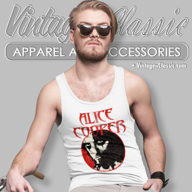 Alice Cooper Shock Rock Tank Top Racerback Alice Cooper Shock Rock Tank Top Racerback