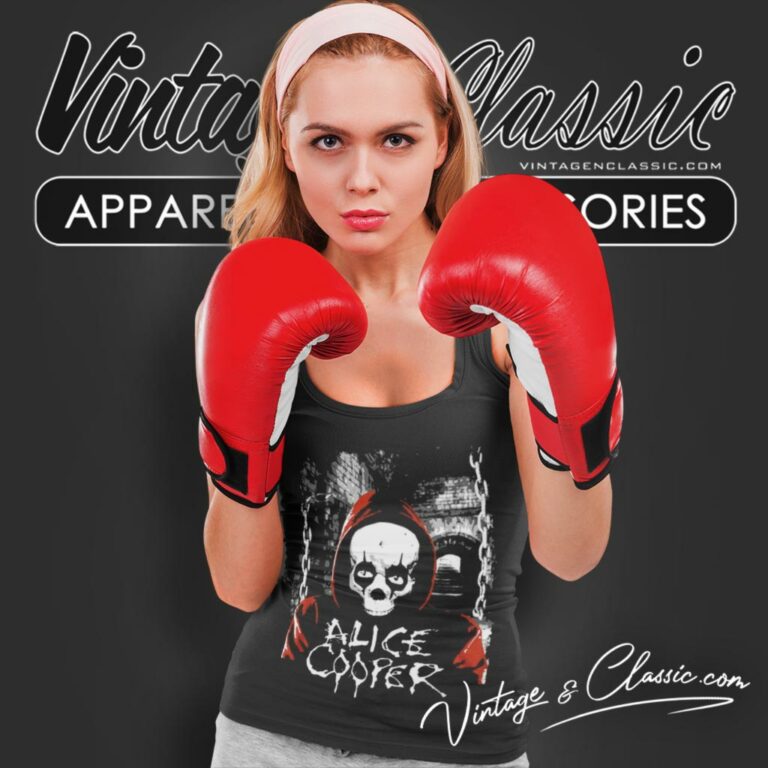 Alice Cooper Skull Retro Graphic Tank Top Racerback 1 Alice Cooper Skull Retro Graphic Tank Top Racerback 1