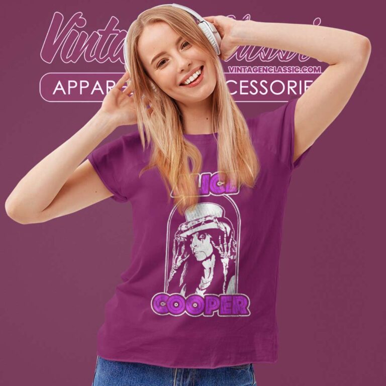 Alice Cooper Top Hat Shirt Women TShirt 1 Alice Cooper Top Hat Shirt Women TShirt 1