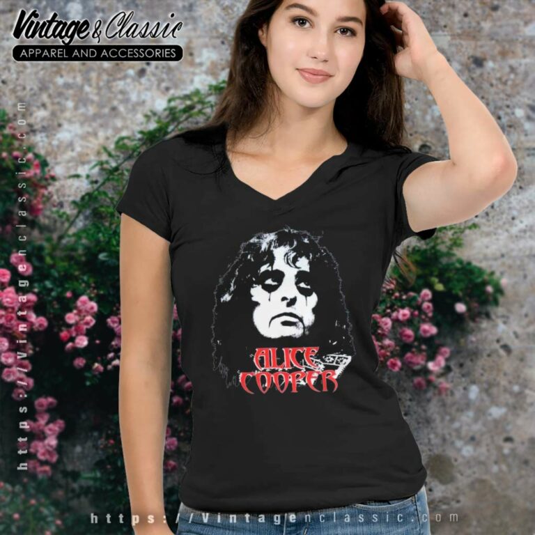 Alice Cooper Tour 2004 V Neck TShirt Alice Cooper Tour 2004 V Neck TShirt