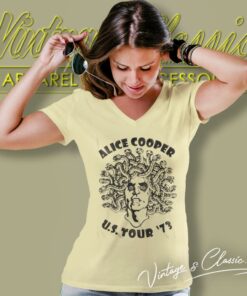 Alice Cooper Tour Rock Music V Neck TShirt 1
