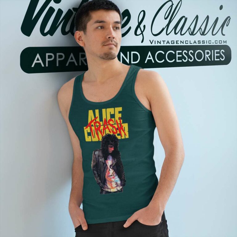 Alice Cooper Trash New Tank Top Racerback Alice Cooper Trash New Tank Top Racerback