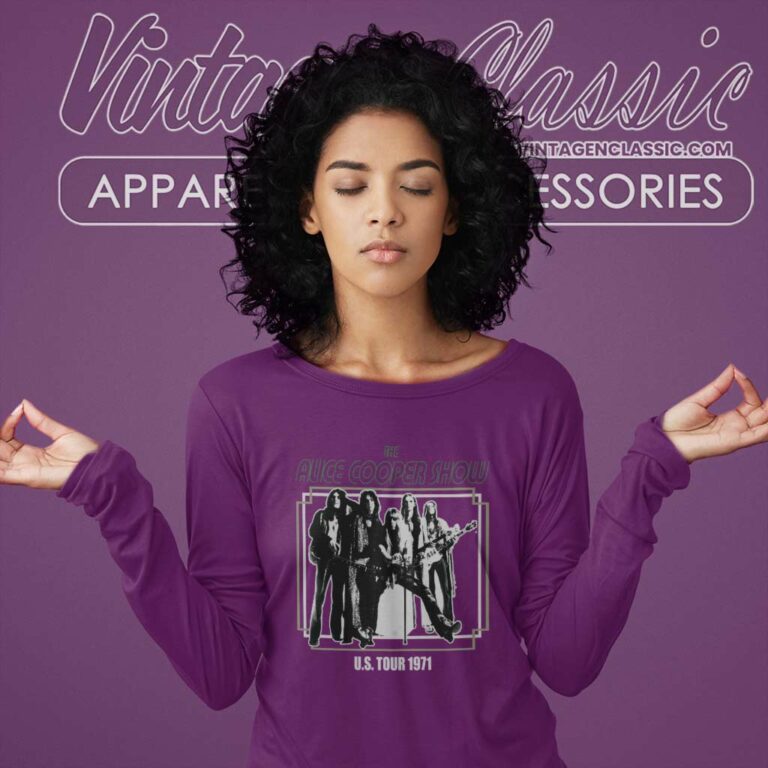 Alice Cooper Us Our 1971 Long Sleeve Tee Alice Cooper Us Our 1971 Long Sleeve Tee
