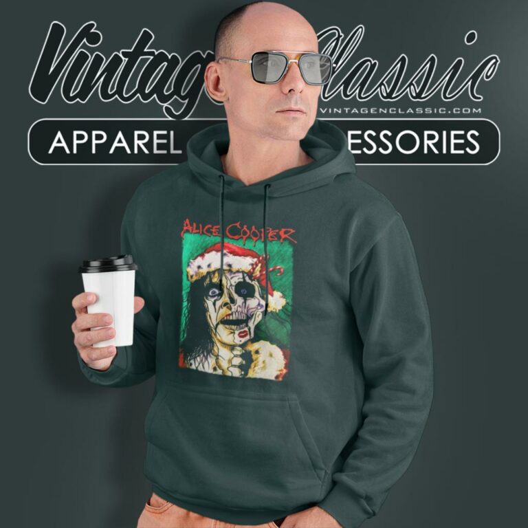 Alice Cooper Xmas Card Hoodie Alice Cooper Xmas Card Hoodie