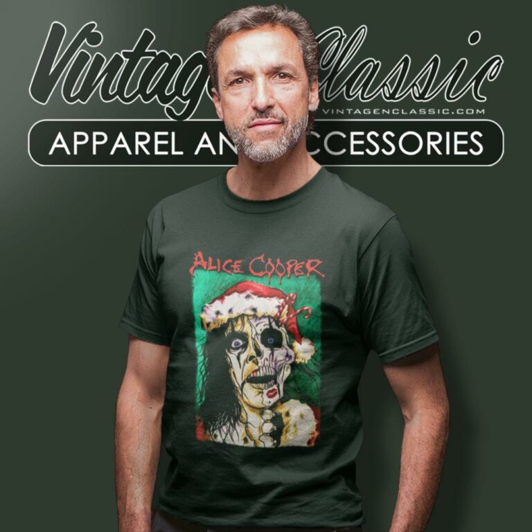 Alice Cooper Xmas Card T Shirt Alice Cooper Xmas Card T Shirt