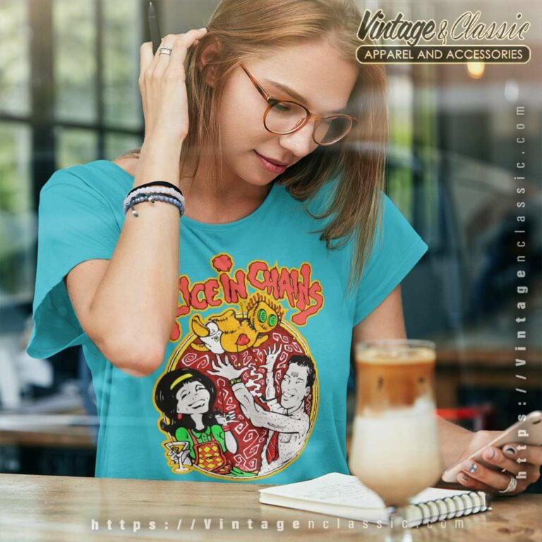 Alice In Chains 1995 1 999 6 Tour Women TShirt Alice In Chains 1995 1 999 6 Tour Women TShirt