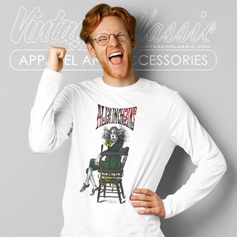 Alice In Chains Angry Chair Long Sleeve Tee Alice In Chains Angry Chair Long Sleeve Tee