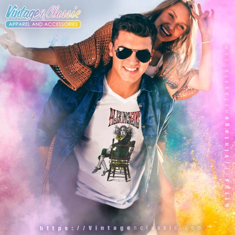 Alice In Chains Angry Chair V Neck TShirt Alice In Chains Angry Chair V Neck TShirt