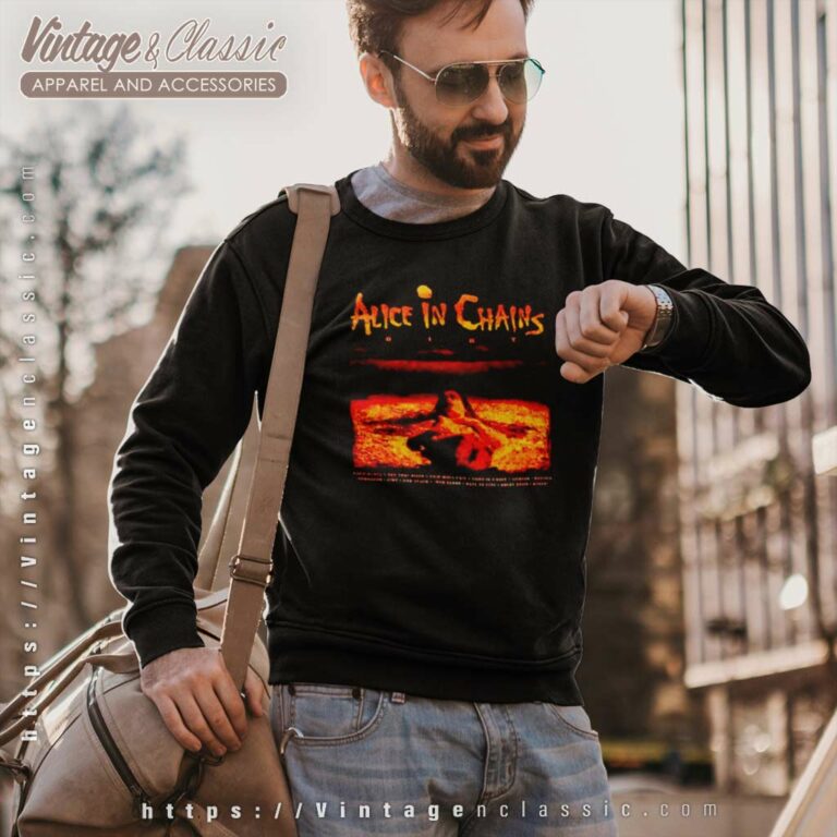 Alice In Chains Dirt Tracklist Sweatshirt Alice In Chains Dirt Tracklist Sweatshirt