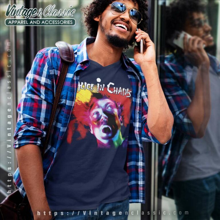 Alice In Chains Facelift V Neck TShirt Alice In Chains Facelift V Neck TShirt