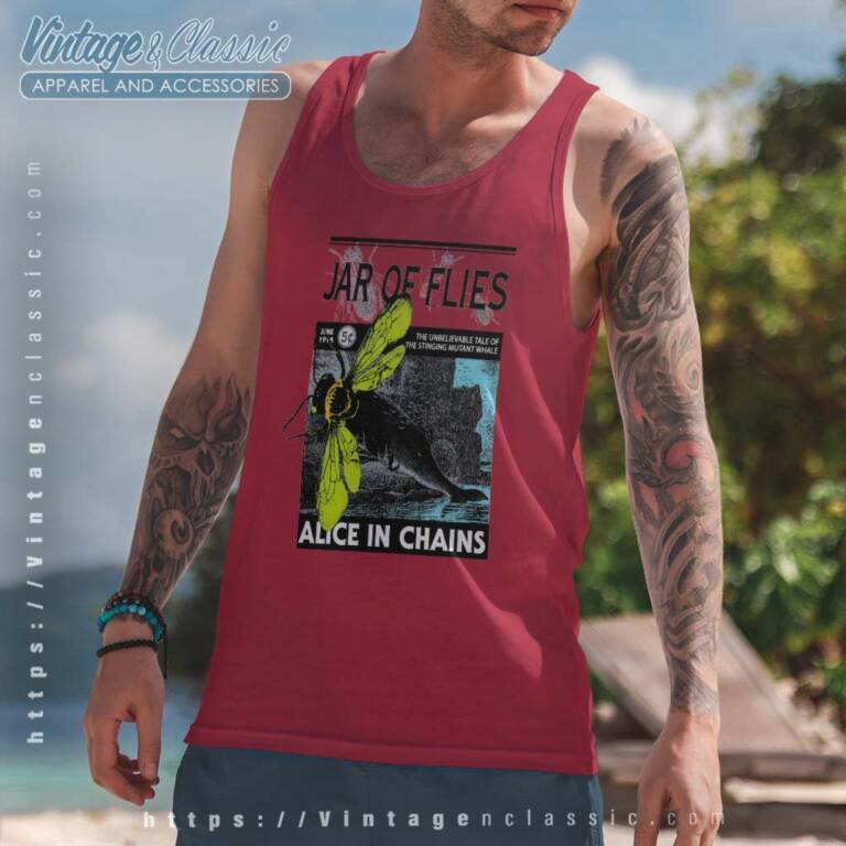Alice In Chains Jar Of Flies Tank Top Racerback Alice In Chains Jar Of Flies Tank Top Racerback