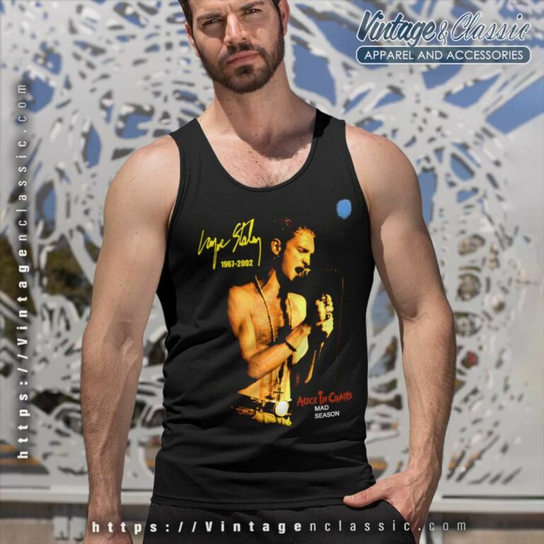 Alice In Chains Layne Staley Tank Top Racerback Alice In Chains Layne Staley Tank Top Racerback