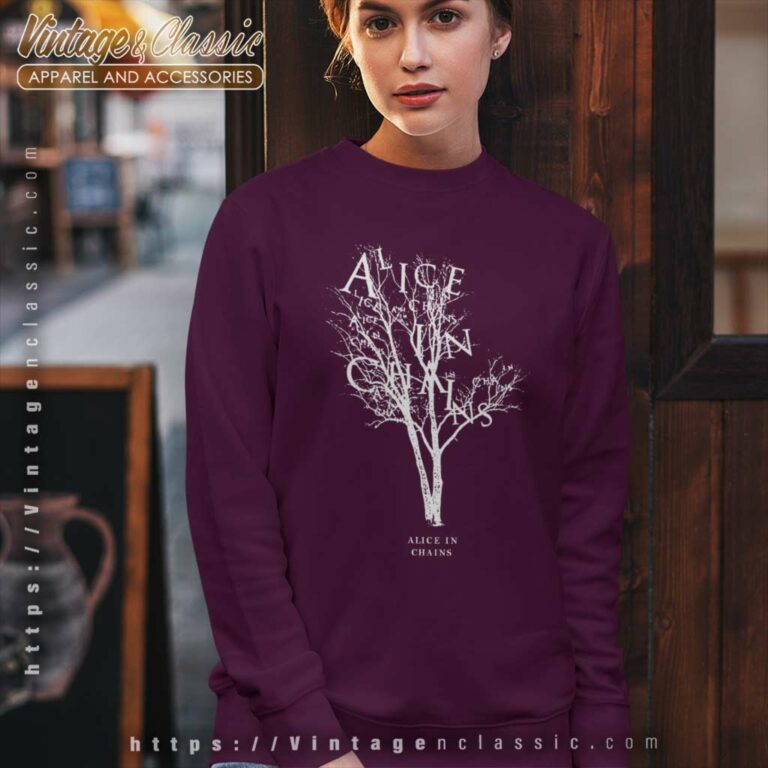 Alice In Chains Letter Tree Sweatshirt Alice In Chains Letter Tree Sweatshirt