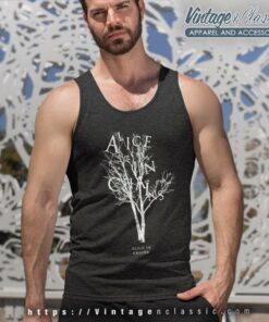 Alice In Chains Letter Tree Tank Top Racerback