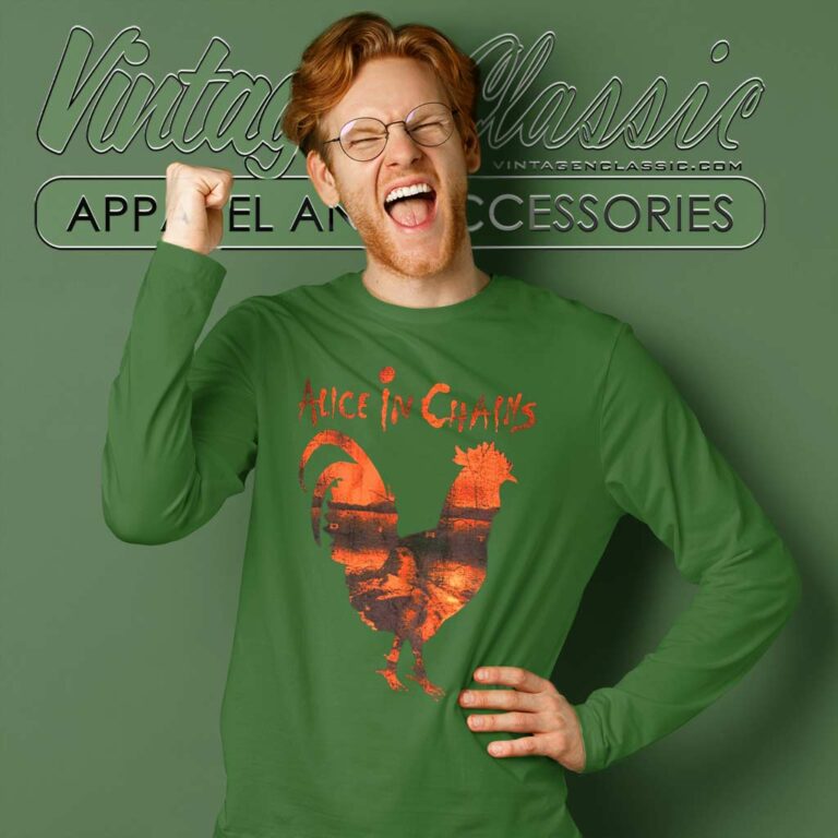 Alice In Chains Rooster Dirt Long Sleeve Tee Alice In Chains Rooster Dirt Long Sleeve Tee