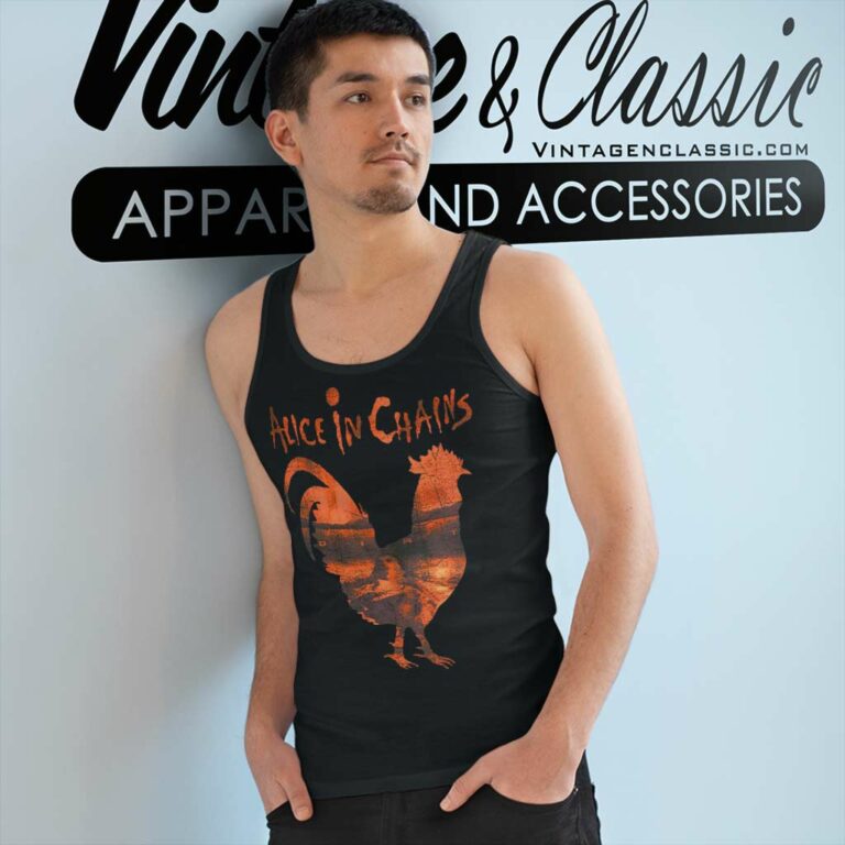 Alice In Chains Rooster Dirt Tank Top Racerback Alice In Chains Rooster Dirt Tank Top Racerback