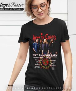 Alice In Chains Shirt 35th Anniversary Signatures 6 Alice In Chains Shirt 35th Anniversary Signatures Women TShirt