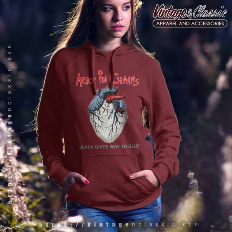 Alice In Chains Shirt Black Gives Way To Blue Hoodie Alice In Chains Shirt Black Gives Way To Blue Hoodie
