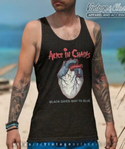 Alice In Chains Shirt Black Gives Way To Blue 4 Alice In Chains Shirt Black Gives Way To Blue Tank Top Racerback
