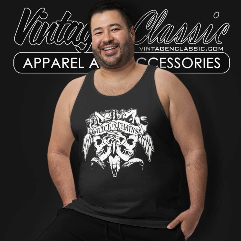 Alice In Chains Skulls Tank Top Racerback Alice In Chains Skulls Tank Top Racerback