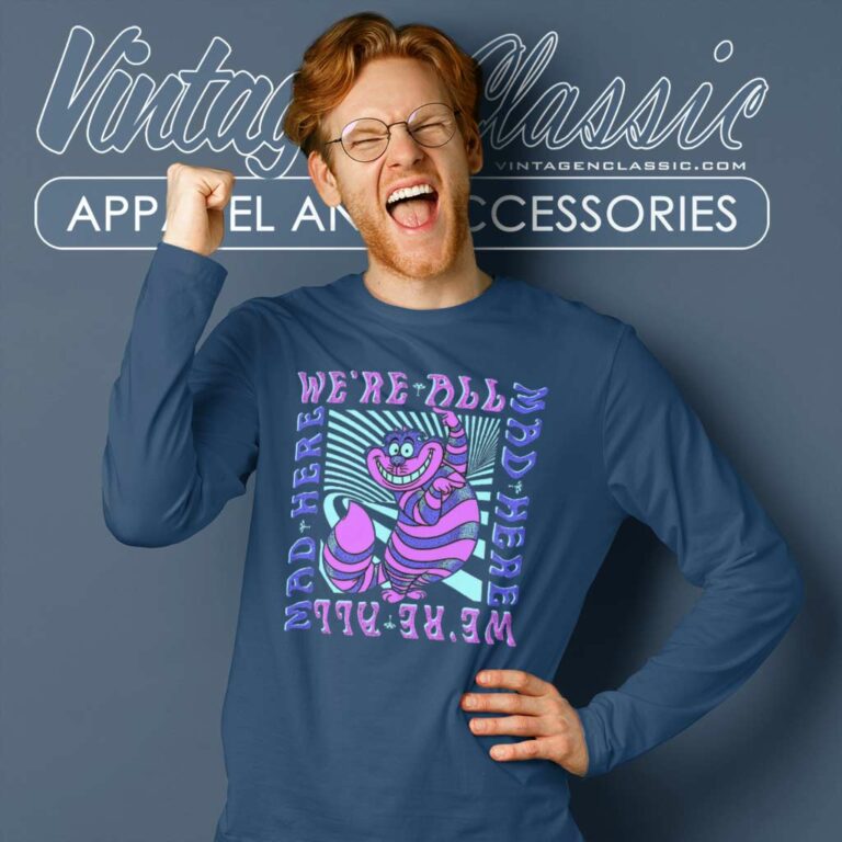 Alice In Wonderland Cheshire Shirt Long Sleeve Tee Alice In Wonderland Cheshire Shirt Long Sleeve Tee