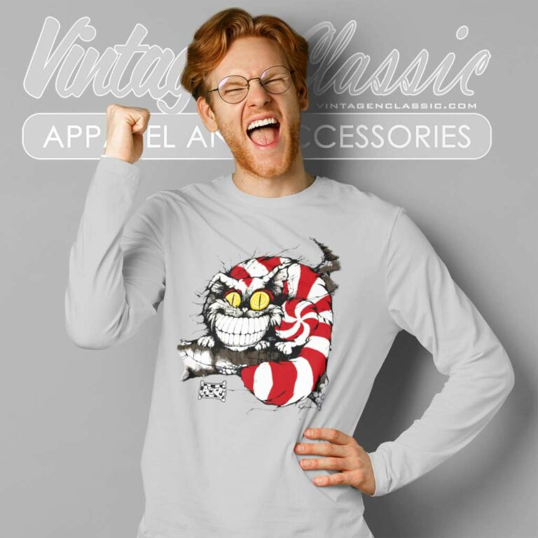 Alice In Wonderland Cheshire The Cat Andazia Long Sleeve Tee Alice In Wonderland Cheshire The Cat Andazia Long Sleeve Tee