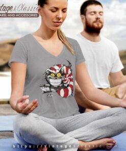 Alice In Wonderland Cheshire The Cat Andazia V Neck TShirt