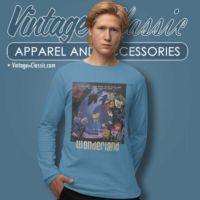 Alice In Wonderland Curiouser And Curiouser Shirt Long Sleeve Tee Alice In Wonderland Curiouser And Curiouser Shirt Long Sleeve Tee