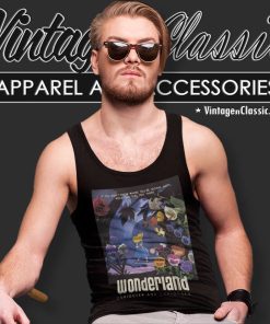 Alice In Wonderland Curiouser And Curiouser Shirt Tank Top Racerback