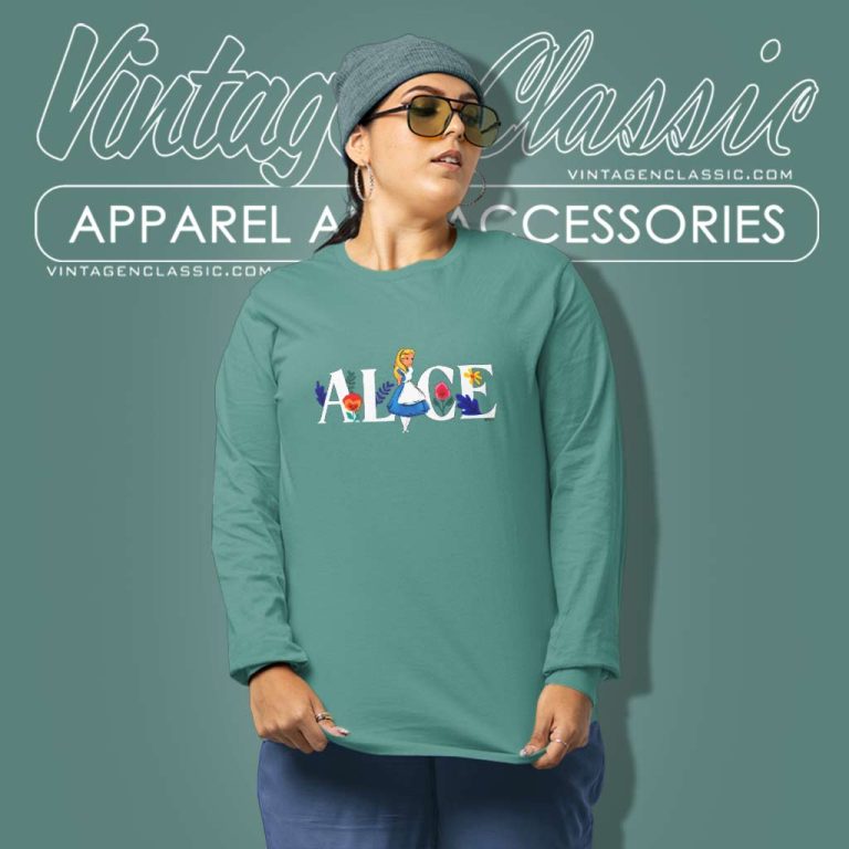 Alice In Wonderland Shirt Alice Logo Long Sleeve Tee Alice In Wonderland Shirt Alice Logo Long Sleeve Tee