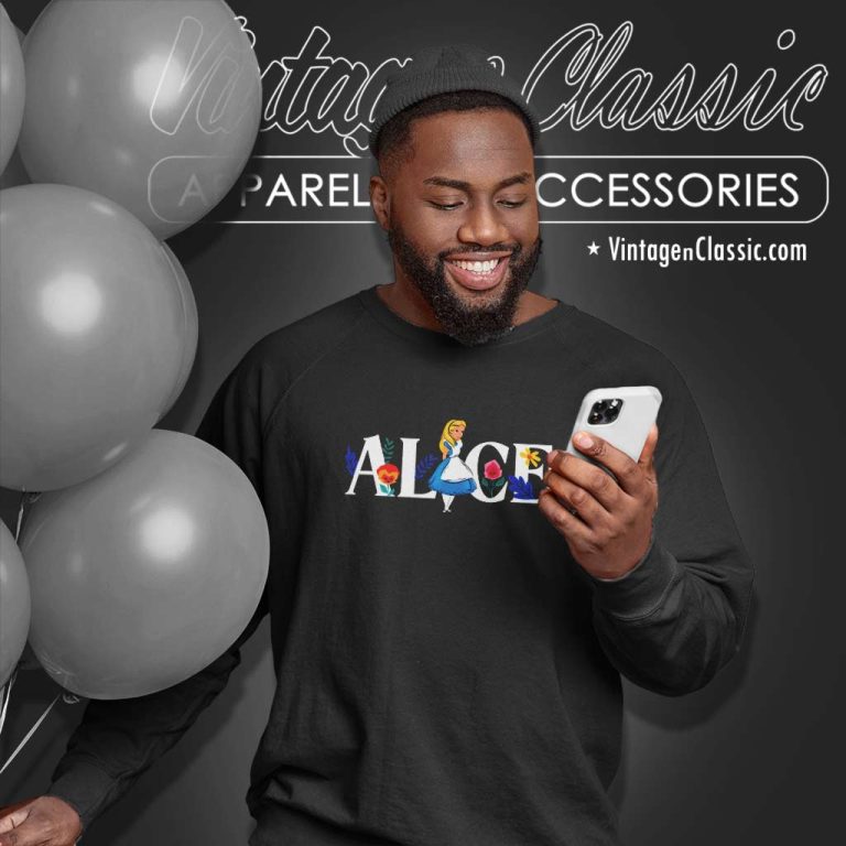 Alice In Wonderland Shirt Alice Logo Sweatshirt Alice In Wonderland Shirt Alice Logo Sweatshirt