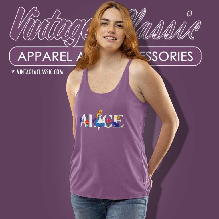 Alice In Wonderland Shirt Alice Logo Tank Top Racerback Alice In Wonderland Shirt Alice Logo Tank Top Racerback