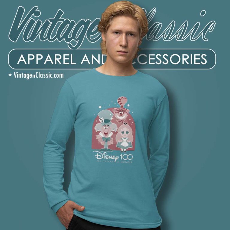 Alice In Wonderland Shirt Disney 100 Years Of Wonder Long Sleeve Tee Alice In Wonderland Shirt Disney 100 Years Of Wonder Long Sleeve Tee