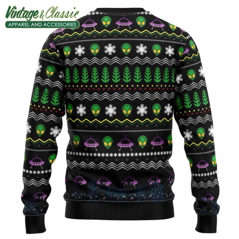 Alien Get In Loser Ugly Christmas Sweater back Alien Get In Loser Ugly Christmas Sweater back