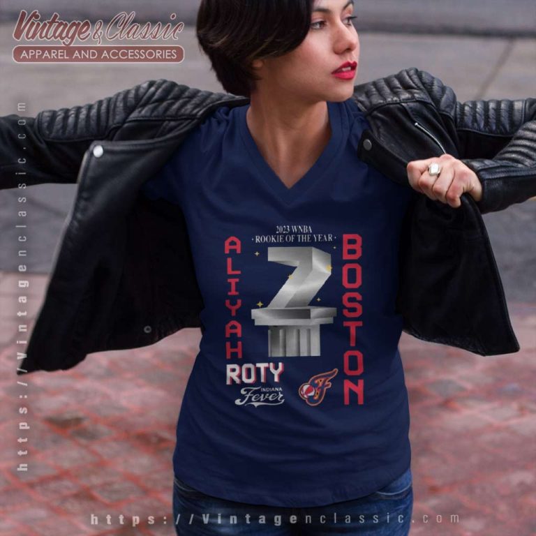 Aliyah Boston Indiana Fever 2023 Wnba Rookie Of The Year V Neck TShirt Aliyah Boston Indiana Fever 2023 Wnba Rookie Of The Year V Neck TShirt