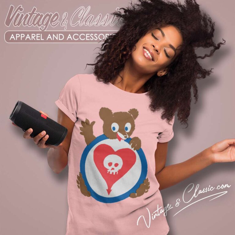 Alkaline Trio Bhe Bear Heartskull Women TShirt 1 Alkaline Trio Bhe Bear Heartskull Women TShirt 1