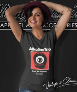 Alkaline Trio Bhe Eyeball Lips V Neck TShirt 1