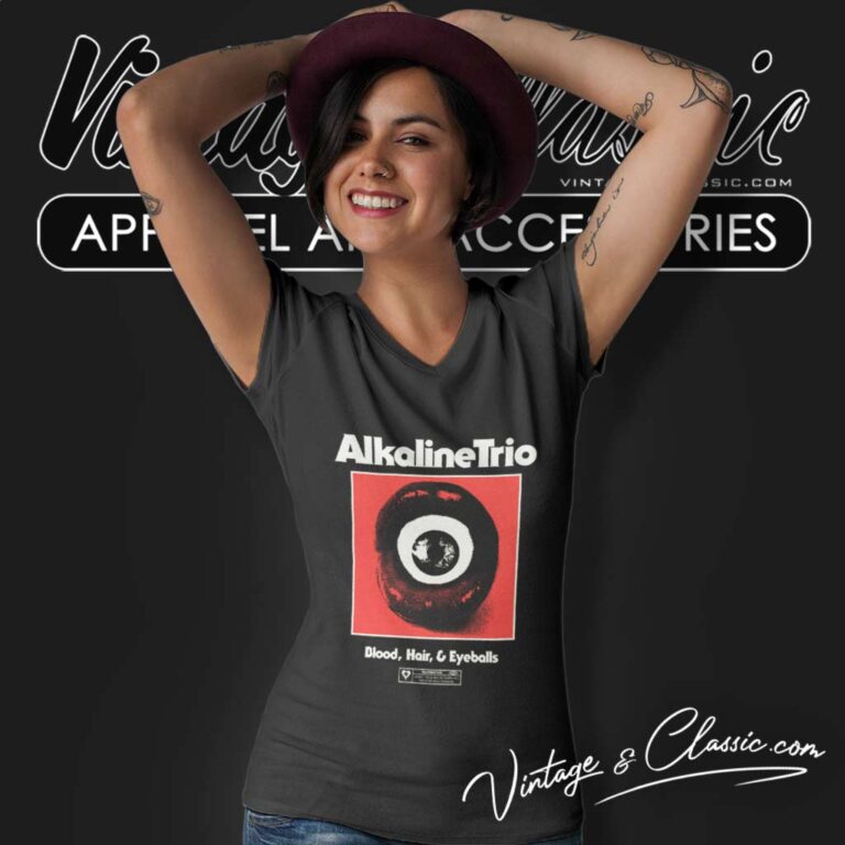 Alkaline Trio Bhe Eyeball Lips V Neck TShirt 1 Alkaline Trio Bhe Eyeball Lips V Neck TShirt 1