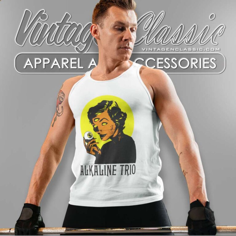 Alkaline Trio Girl 3 Eyes Tank Top Racerback Alkaline Trio Girl 3 Eyes Tank Top Racerback
