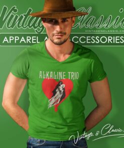 Alkaline Trio Heart Swept V Neck TShirt