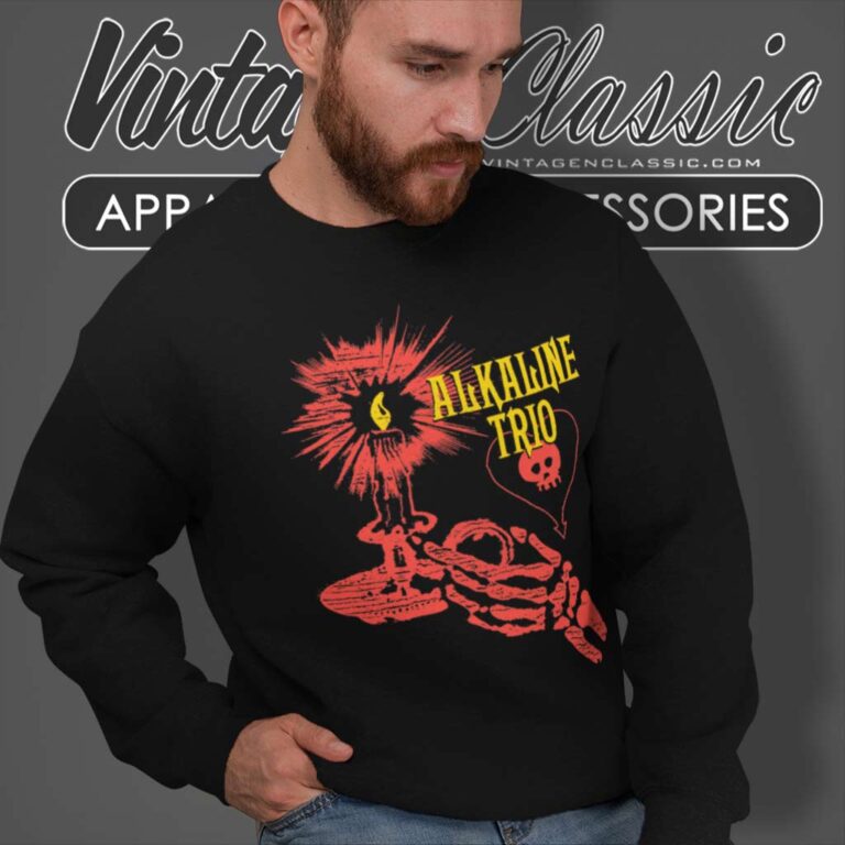 Alkaline Trio Skele Candle Sweatshirt Alkaline Trio Skele Candle Sweatshirt