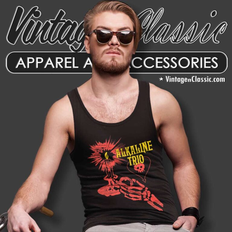 Alkaline Trio Skele Candle Tank Top Racerback Alkaline Trio Skele Candle Tank Top Racerback