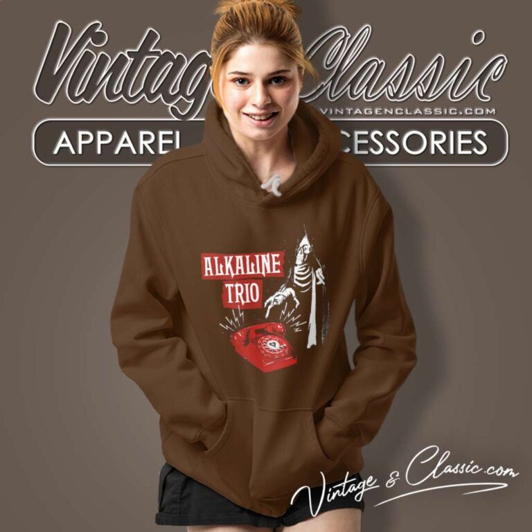 Alkaline Trio Skull Call Me Hoodie Alkaline Trio Skull Call Me Hoodie