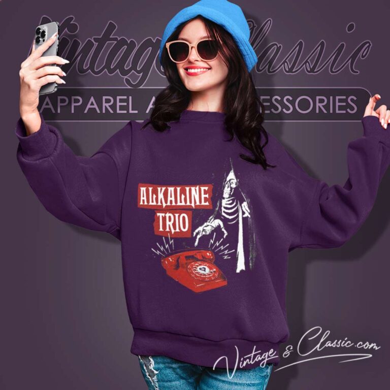 Alkaline Trio Skull Call Me Sweatshirt Alkaline Trio Skull Call Me Sweatshirt