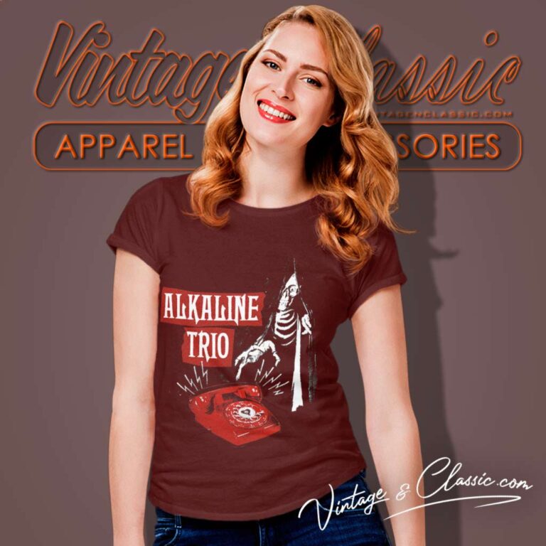Alkaline Trio Skull Call Me Women TShirt Alkaline Trio Skull Call Me Women TShirt