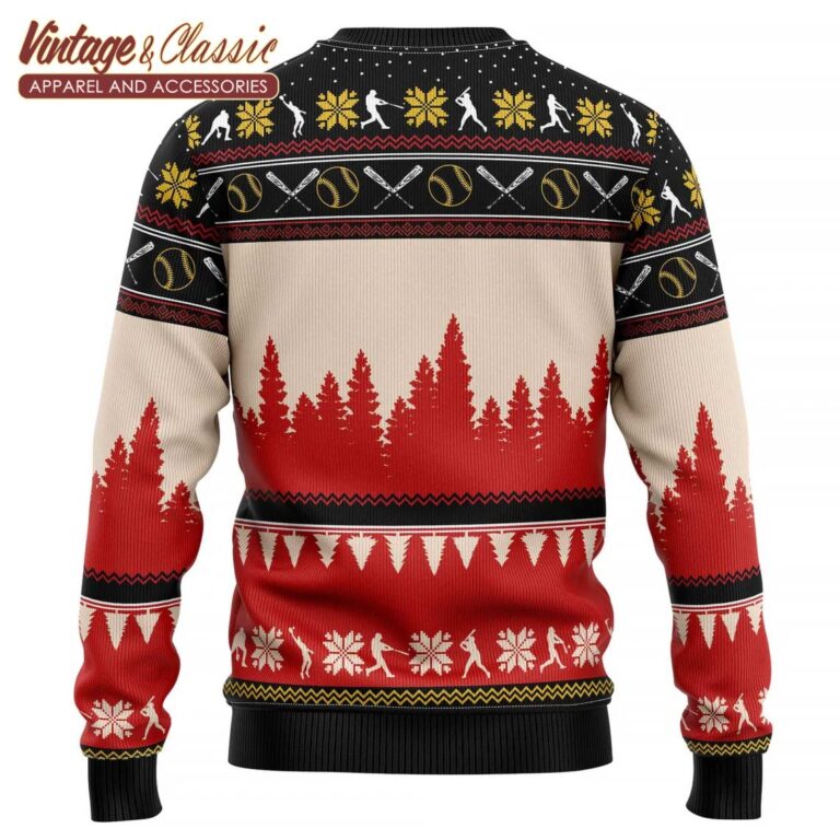 All I Want For Christmas Is More Time For Softball Ugly Christmas Sweater back All I Want For Christmas Is More Time For Softball Ugly Christmas Sweater back