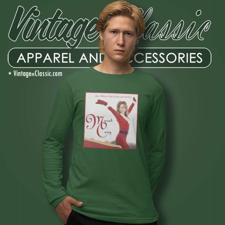 All I Want For Christmas Is You Album Cover Long Sleeve Tee All I Want For Christmas Is You Album Cover Long Sleeve Tee